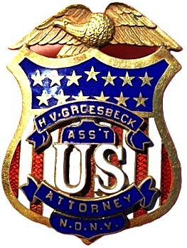 米国連邦検事局　U.S. Attorney’s Office バッジ（グリーン） U.S. Attorney | Discover U.S. Attorney — Museum of U.S. Probation